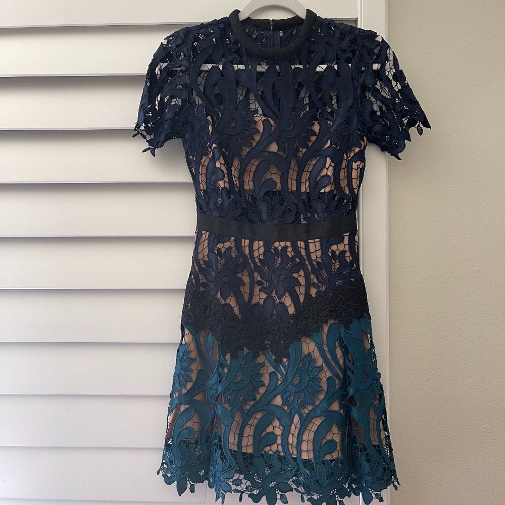 SELF PORTRAIT MINI EMBROIDERY DRESS